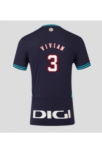 Athletic Bilbao Dani Vivian #3 Fotballdrakt Borte Klær 2025-26 Korte ermer